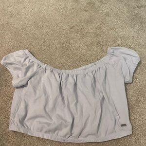 Hollister purple crop top